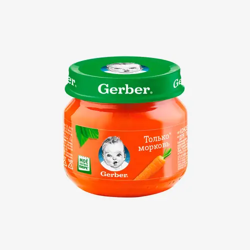 Пюре Gerber морковь для детей 80 г