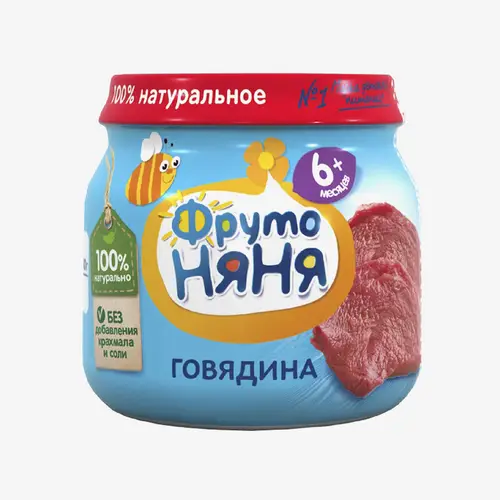 Пюре Фруто Няня говядина для детей 80 г