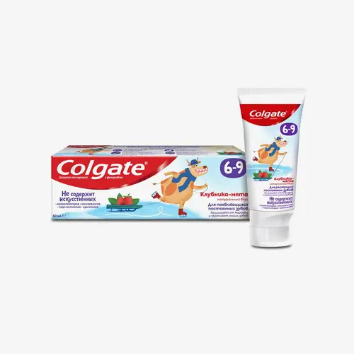 Паста зубная Colgate Клубника-мята с фтором для детей (от 6-9 лет) 60 мл