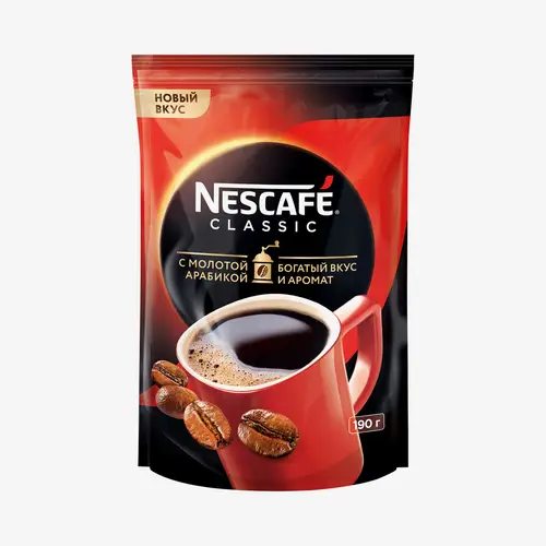 Кофе Nescafe Classic натуральный растворимый порошкообразный 190 г