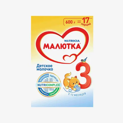 Молочко Малютка №3 детское (12 + мес) 600 г