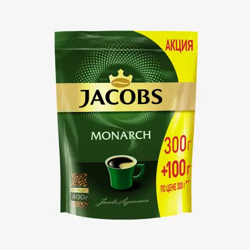 Кофе Jacobs Monarch растворимый 400 г