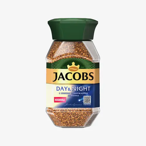 Кофе Jacobs Day & Night растворимый с низким содержанием кофеина 95 г