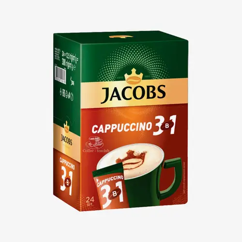 Кофе Jacobs Cappuccino 3в1 растворимый 12 г 24 шт