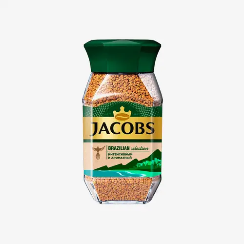 Кофе Jacobs Brazilian Selection натуральный растворимый сублимированный 95 г