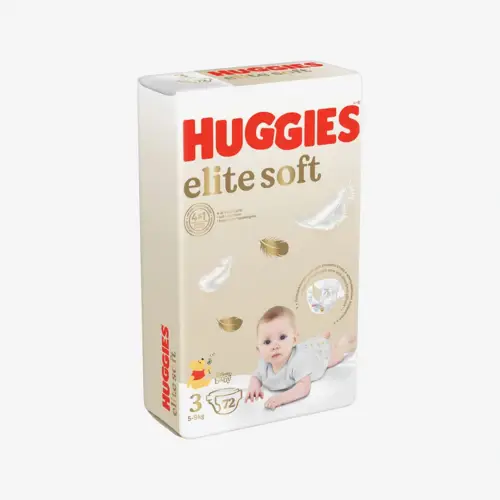 Подгузники Huggies Elite Soft 3 (5-9 кг) 72 шт