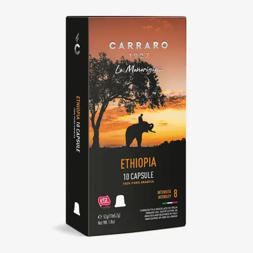 Кофе Carraro в капсулах Ethiopia для Nespresso 10 шт