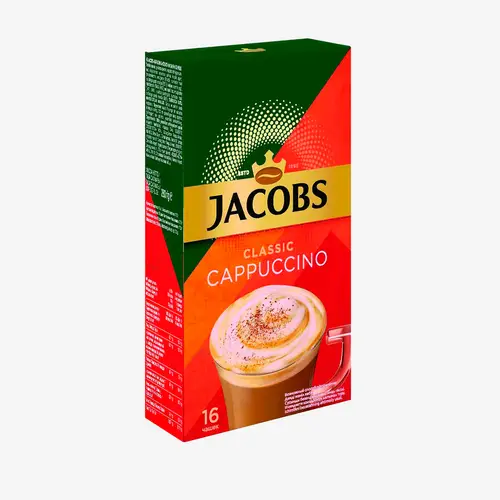 Кофе Jacobs растворимый Капучино 17,5 г 16 шт