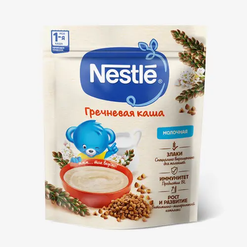 Каша Nestle гречневая молочная для детей для начала прикорма 200 г