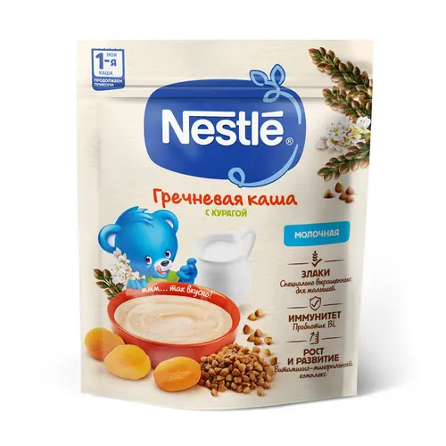 Каша Nestle Молочная гречневая с курагой для продолжения прикорма (5+ мес) 220 г