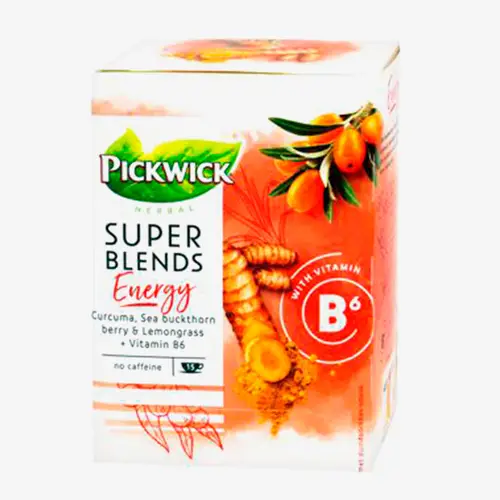 Чай Pickwick с витамином B6 пакетированный Super Blend Energy 15 шт