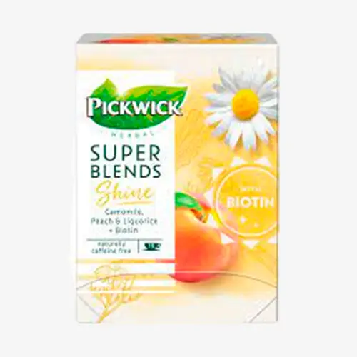 Чай Pickwick с биотином пакетированный Super Blend Shine 15 шт