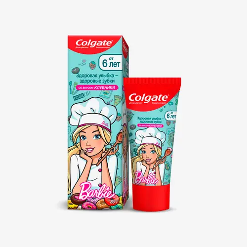 Зубная паста детская Colgate 6+ Barbie, от 6 лет, 80 г