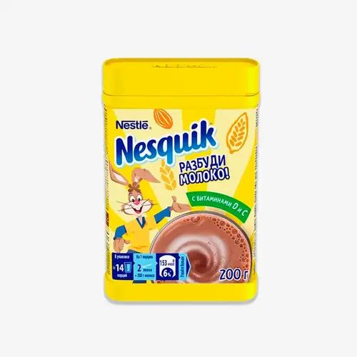 Какао Nesquik быстрорастворимый 200 г