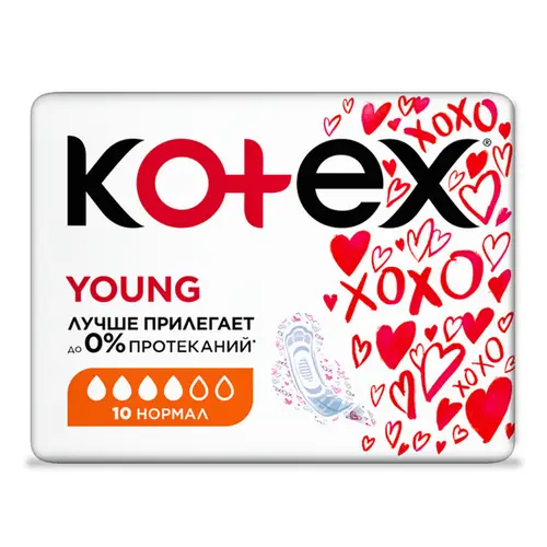 Прокладки Kotex Young Normal гигиенические 10 шт