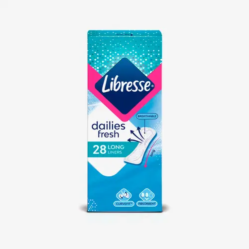 Прокладки ежедневные Libresse Dailyfresh Long 28 шт