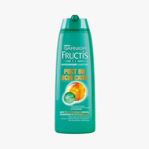 Шампунь Garnier Fructis Рост во всю Силу укрепляющий для ослабленных волос склонных к выпадению 400 мл