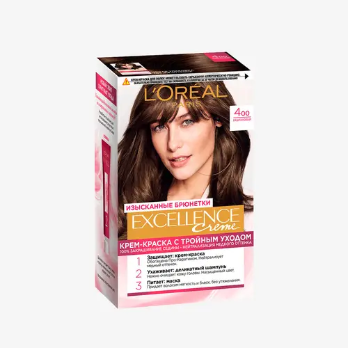 Крем-краска L'Oreal Paris Excellence стойкая для волос #4.00 Каштановый