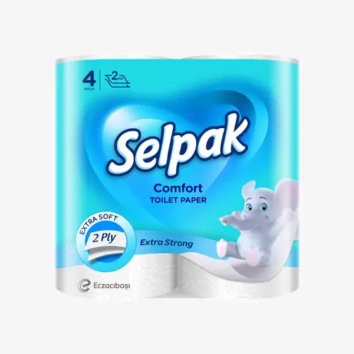 Бумага туалетная Selpak Comfort 2 слоя 4 шт