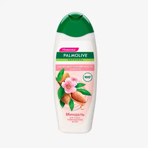 Шампунь Palmolive Натурэль  для волос женский Palmolive Натурэль Шелковистая мягкость с экстрактом миндаля, 450 мл