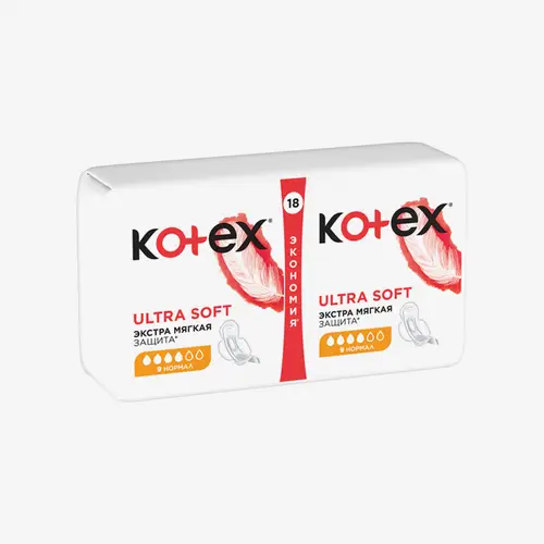 Прокладки Kotex Soft Normal Duo, 18 шт