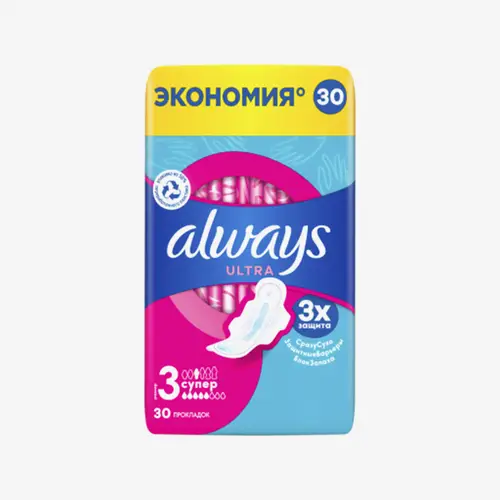 Женские гигиенические прокладки Always Super Plus Single 30 шт