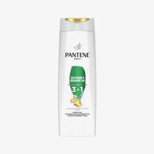 Шампунь/бальзам-ополаскиватель Pantene 3в1 Блестящие и Шелковистыe 360 мл