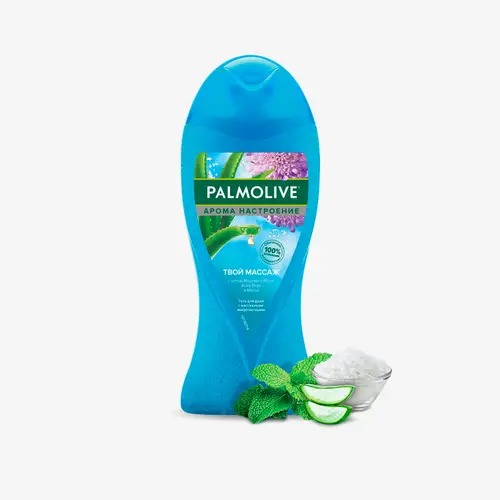 Гель Palmolive Арома Настроение Твой Массаж (с солью мертвого моря, алое вера и мятой) для душа, 250 мл