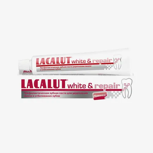 Паста зубная Lacalut white & repair отбеливание, восстановление 75 мл