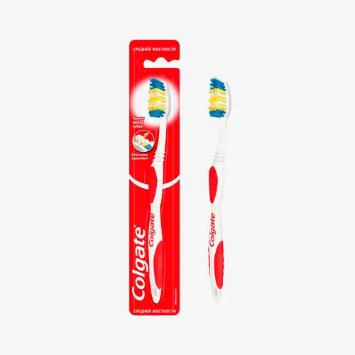 Щетка зубная Colgate Классика Здоровья многофункциональная, средней жесткости