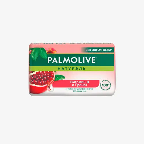 Мыло Palmolive Натурэль туалетное Витамин B и Гранат с увлажняющим компонентом, 150 г