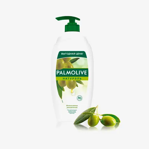 Гель-крем Palmolive Натурэль Интенсивное Увлажнение Олива и Увлажняющее Молочко  для душа, 750 мл