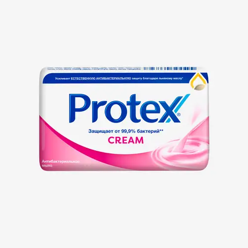 Мыло кусковое Protex Cream антибактериальное туалетное 90 г