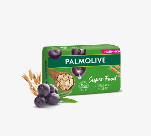 Мыло Palmolive Super Food туалетное с ягодами асаи и овес 150 г