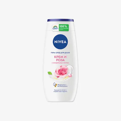 Гель-уход Nivea для душа Крем Роза 250 мл