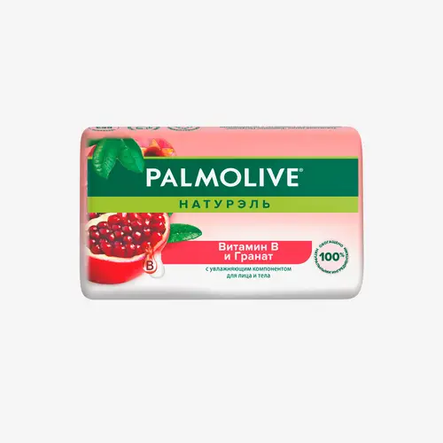 Мыло туалетное твердое Palmolive Витамин B и Гранат, 90 г