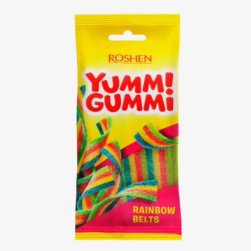 Конфеты желейные Yummi Gummi Sour Belts 70 г