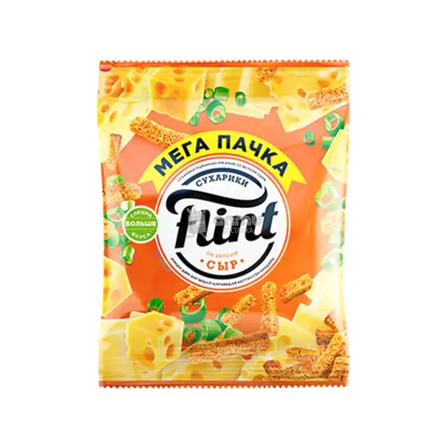 Сухарики Flint пшенично-ржаные со вкусом сыра, 100г