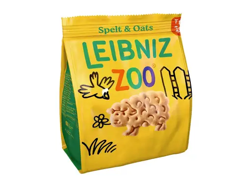 Печенье Leibniz Zoo Spelt & Oats сливочное с добавлением муки спельты и овсяной 100 гр