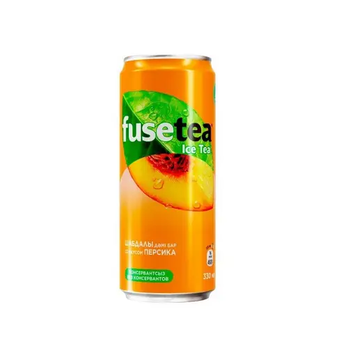 Fuse Tea, холодный чай fuse tea 0,33л персик ж/б, цена за шт, ШК: 5449000002952