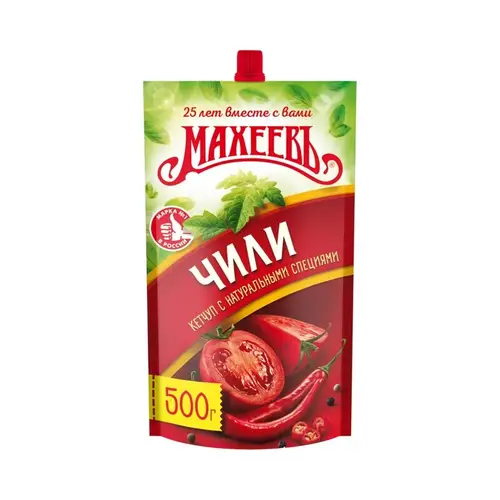 Махеевъ, кетчуп махеевъ 500гр чили д/п, цена за шт, ШК: 4604248003050