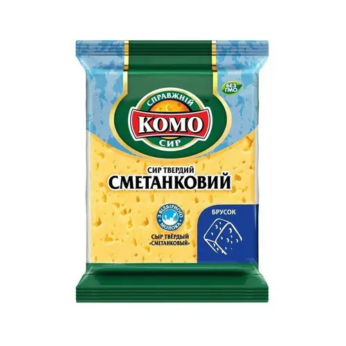 СЫР КОМО УКРАИНА 200гр СМЕТАНКОВЫЙ, ШК: 4820039807427