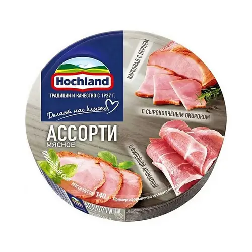 Hochland, сыр плавленый hochland 140гр ассорти деликатес шай, цена за шт, ШК: 4607004892950