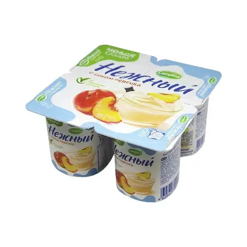 Campina, йогурт вязкий campina нежный 100г 5% с соком перси, цена за шт, ШК: 4605627011178