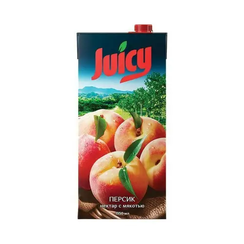 Juicy, сок juicy 1,95л персик, цена за шт, ШК: 4870234820790