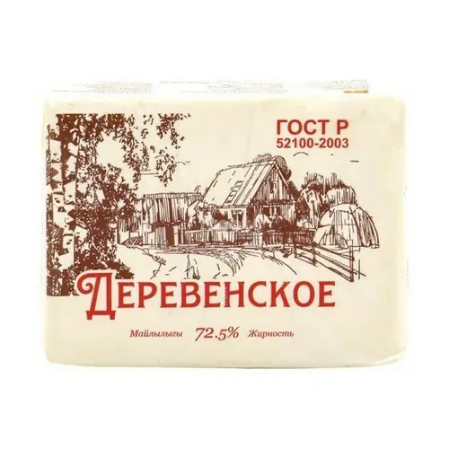 Маслодел, спред маслодел 180гр деревенское 72,5%, цена за шт, ШК: 4870144749877