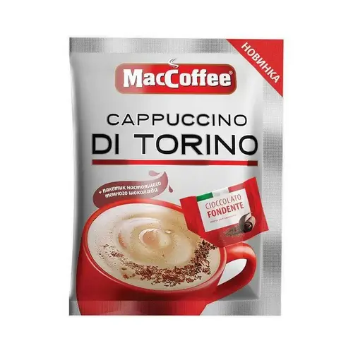 Maccoffee 3В1, кофе maccoffeе 25,5гр di torino 3в1 cappuccino, цена за шт, ШК: 8887290002141