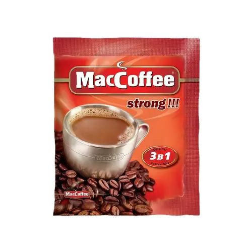 Maccoffee 3В1, кофе maccoffee 16гр strong, цена за шт, ШК: 8887290087001