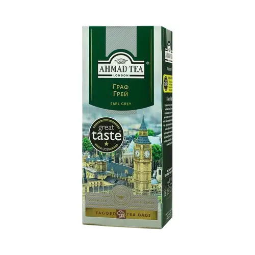 Ahmad Tea, Чай Ahmad Tea 25Пак Черный Earl Grey, Шт, ШК: 054881009690