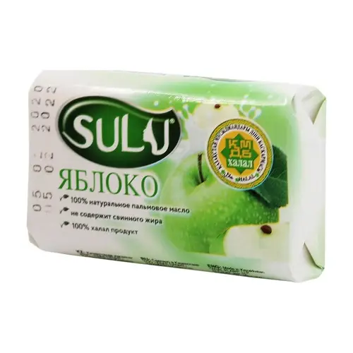 Sulu, мыло sulu 5шт*70гр яблоко, цена за шт, ШК: 4870206960127